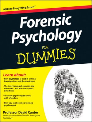 cover image of Forensic Psychology For Dummies